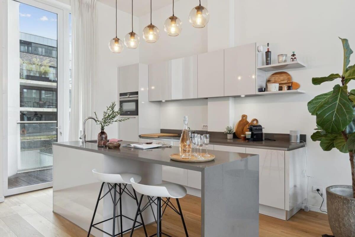 Bright Waterfront Apartment Antwerpen Eksteriør bilde